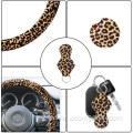 Light Leopard Four-piece Keychain Car Steering Wheel Covers